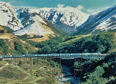 Nya Zeeland Trans Alpine tåg